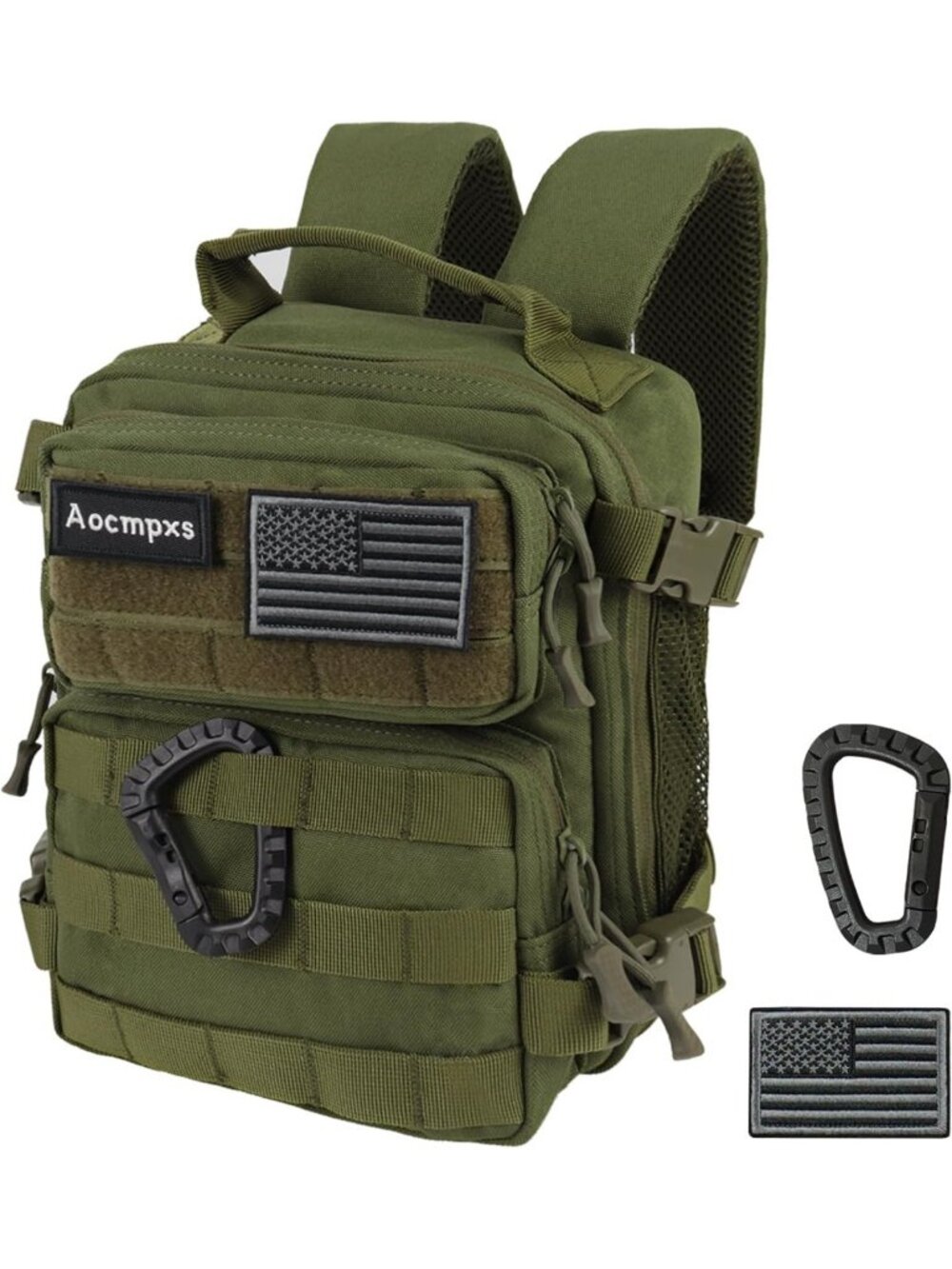 Mini Tactical Backpack 9L - Small Gym Bag for Men & Women, Molle Military Pack
